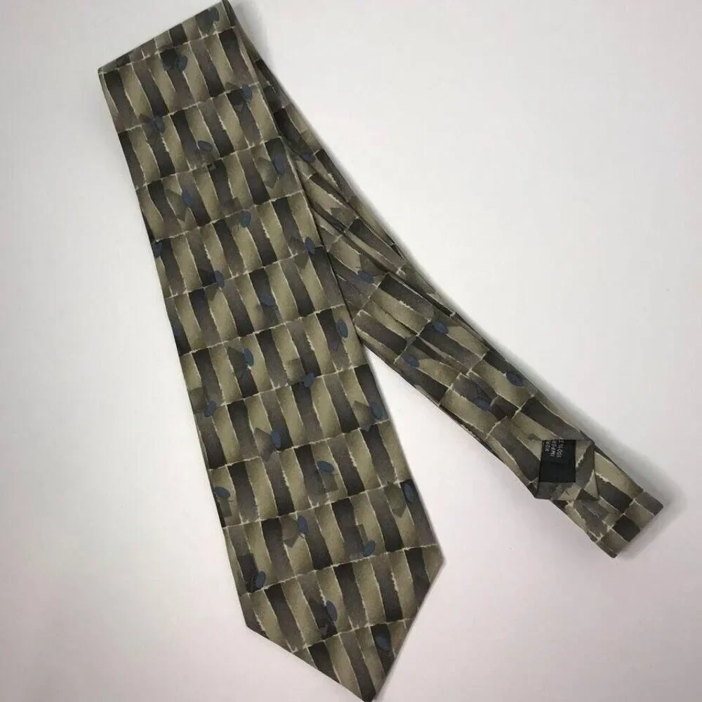 #1072 GEOFFREY BEENE Earthtones Vintage NECKTIE  59 X 4